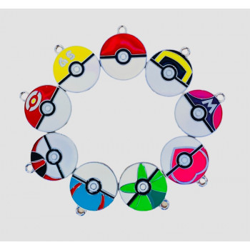 Pokémon Charms Pokemon Balls Collectible Box 9pcs - Collectible Toys - 9pcs