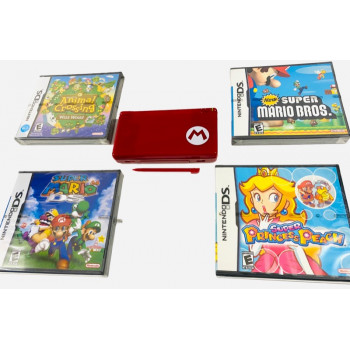 Mario DS Lite Limited Edition Red Mario Console* - Retro Handheld Consoles - Limited Edition Red Mario Console*