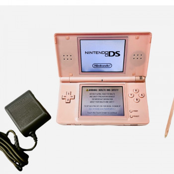 DS Lite Pink New Nintendo DS Lite Coral Pink Bundle - DS Consoles Game New Nintendo DS Lite Coral Pink - Bundle