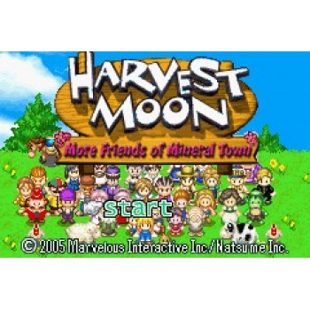 Harvest Moon More Friends of Mineral Town GameBoy Advance* - Gameboy Advance Games Game Harvest Moon More Friends of Mineral Town GameBoy Advance*