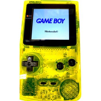 Neon Lime Gameboy Color w/XL 2.6 Inch Backlight Screen Bundle - Neon Lime Gameboy Color w/XL 2.6 Inch Backlight Screen Bundle for Retro Consoles Console