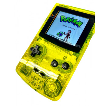 Neon Lime Gameboy Color w/XL 2.6 Inch Backlight Screen Bundle - Neon Lime Gameboy Color w/XL 2.6 Inch Backlight Screen Bundle for Retro Consoles Console