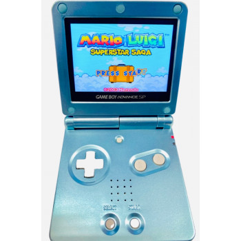 Gameboy Advance SP New Upgraded Limited Edition SP Pearl Blue Bundle - Nintendo Handheld Systems - New Upgraded Limited Edition SP Pearl Blue Bundle