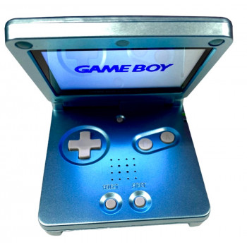 Gameboy Advance SP New Upgraded Limited Edition SP Pearl Blue Bundle - Nintendo Handheld Systems - New Upgraded Limited Edition SP Pearl Blue Bundle