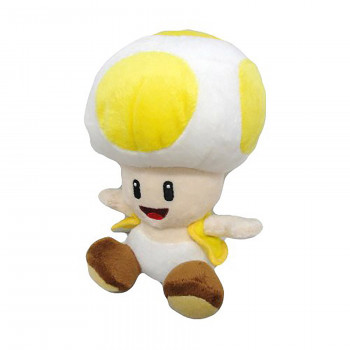 Super Mario Yellow Toad Plush 7" Yellow Toad Plushy