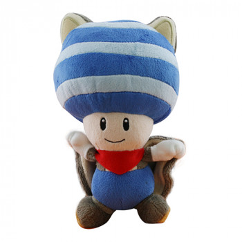 Super Mario Plush Flying Squirrel Toad 8" Blue Plushy (Nintendo)