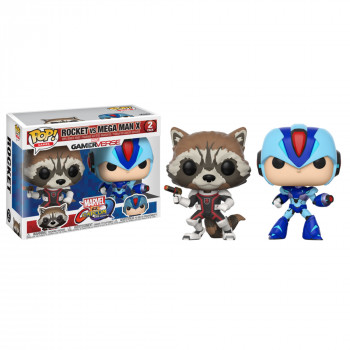 Toy - POP - Vinyl Figure - Marvel vs. Capcom 2Pk - Rocket vs. Mega Ma