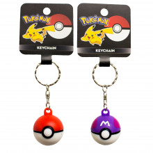 Toy - Pokemon - Pokeball Keychain - 48 pc Assortment