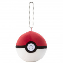 Toy - Plush - Pokemon - 3" Mocchi Mocchi Pokeball Keychain - PokeBall