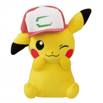 Toy - Plush - Pokemon - 10" Pokemon The Movie Vol4 - Pikachu with Sun Moon Hat - A