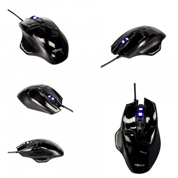 PC - Mazer EMS642 Wired Black Gaming Mouse