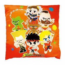 Street Fighter Square Pillow in Orange