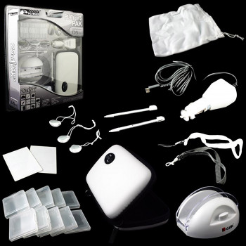 DS Lite Starter Kit 25in1 Players Pack in White DS Lite Starter Bundle