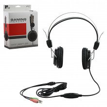 PC Good Stereo Headset w/Adjustable Boom Mic in Black (TTX TECH)