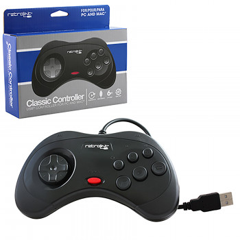 Sega Saturn PC USB Controller Black (Retrolink)