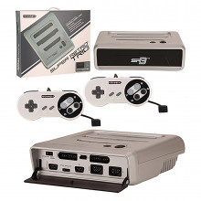 Super Retro Trio System 3in1 Original Nintendo/Super Nintendo/Genesis Silver & Black - General Gaming - 3in1 Original Nintendo/Super Nintendo/Genesis - Silver & Black