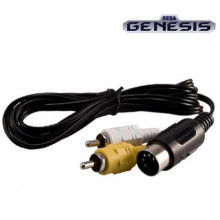 Genesis 1 AV Cable Original Model Sega Genesis TV Audio Video Cable - Genesis 1 AV Cable Original Model Sega Genesis TV Audio Video Cable