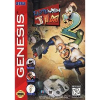 Sega Genesis Earthworm Jim 2 Pre-Played GEN - Sega Genesis Game GEN