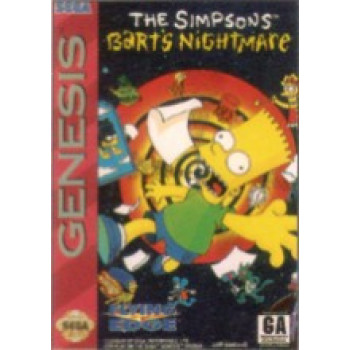 Sega Genesis Simpsons: Bart's Nightmare Pre-Played GEN - Sega Genesis Simpsons: Bart's Nightmare Pre-Played GEN