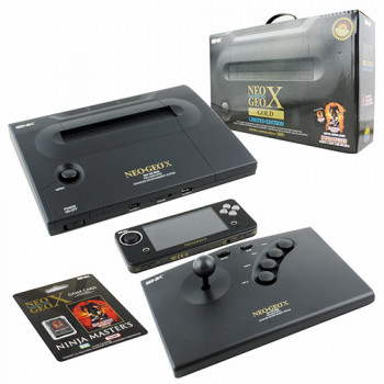 Neo Geo X Console NeoGeo X Gold Limited Edition w/Arcade Stick & 20 Classic Neogeo Games - Neo Geo X Console NeoGeo X Gold Limited Edition w/Arcade Stick & 20 Classic Neogeo Games. For General Gaming Neo Geo X Console NeoGeo X Gold Limited Edition w/Arcad