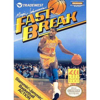 Original Nintendo Magic Johnson's Fast Break Pre-Played NES - NES Original Nintendo Magic Johnson's Fast Break Pre-Played for Nintendo Games