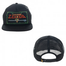 Novelty Hats Nintendo Zelda Game Logo Black Trucker - Novelty Hats Nintendo Zelda Game Logo Black Trucker for General Gaming