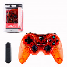 PS3 - Controller - Wireless - 2.4 GHZ Controller - Clear Red (TTX Tech)