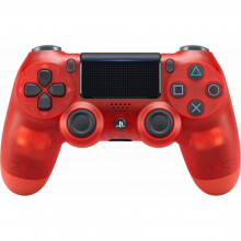 PS4 Controller Wireless DualShock 4 Crystal Red Sony - PS4 Controller - Wireless - DualShock 4 - Crystal Red (Sony)