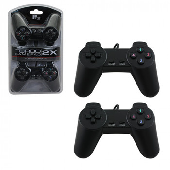 Pc Controller Usb 2.0 Two Gamepads 1 Usb Cable 12 Buttons Black ttx Tech - Pc Controller Usb 2.0 Two Gamepads 1 Usb Cable 12 Buttons Black (ttx Tech) for General Gaming Console