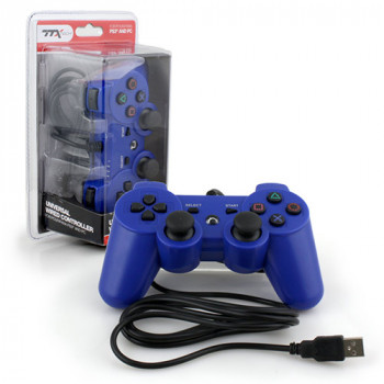 Ps3 Controller Wired Usb Controller Pc Compatible Blue ttx Tech - General Gaming - Ps3 Controller Wired Usb Controller Pc Compatible Blue (ttx Tech)