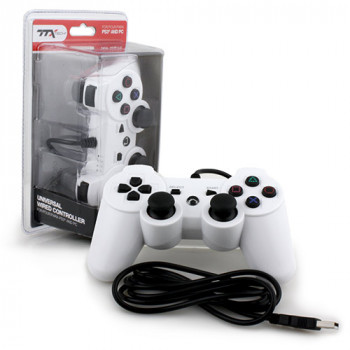 Ps3 Controller Wired Usb Controller Pc Compatible White ttx Tech - Ps3 Controller Wired Usb Controller Pc Compatible White (ttx Tech) for General Gaming