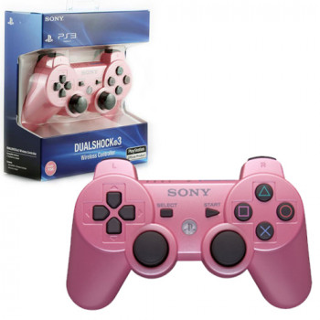 PS3 Pink Wireless DualShock 3 Controller New Official Sony Pink - PS3 Pink Wireless DualShock 3 Controller New Official Sony Pink. For PlayStation 3 PS3 Pink Wireless DualShock 3 Controller New Official Sony Pink