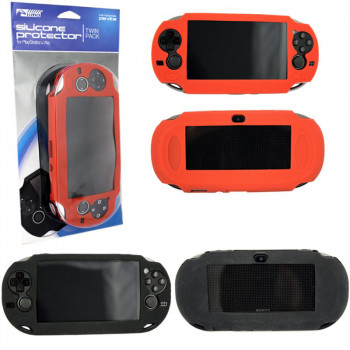 Psvita Silicone Protector Twin Pack Black/red kmd - Psvita Silicone Protector Twin Pack Black/red (kmd). For General Gaming Psvita Silicone Protector Twin Pack Black/red (kmd)