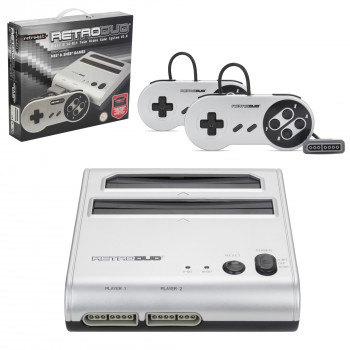 RetroDuo - Console - SNES&NES Dual 2in1 System - Silver/Black (Retro-Bit)