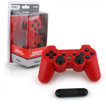 Red Wireless PS3 Controller 2.4 Ghz Controller - General Gaming - Red Wireless PS3 Controller 2.4 Ghz Controller