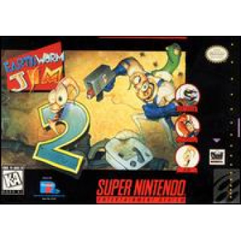 Super Nintendo Earthworm Jim 2 SNES Earth Worm Jim 2 Game Only - Super Nintendo Earthworm Jim 2 SNES Earth Worm Jim 2 - Game Only for Super Nintendo Console