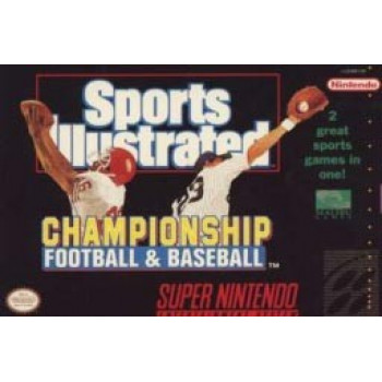 Super Nintendo Sports Illustratred Championship Football & Baseball Cartridge Only SNES - Super Nintendo Sports Illustratred Championship Football & Baseball (Cartridge Only) SNES for Super Nintendo Console