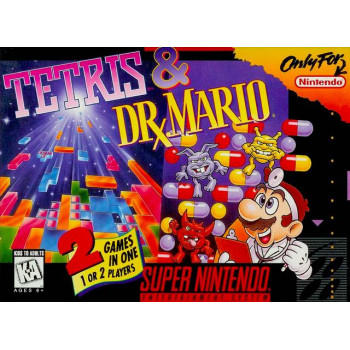 Super Nintendo Tetris&Dr. Mario Pre-Played - SNES