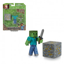 So Toy Minecraft Action Figure 3' Core Zombie With Accessory 9 Pack - So Toy Minecraft Action Figure 3' Core Zombie With Accessory 9 Pack for General Gaming