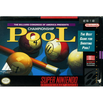 Super Nintendo Championship Pool Cartridge Only - Super Nintendo Championship Pool (Cartridge Only). For Super Nintendo Games Super Nintendo Championship Pool (Cartridge Only)