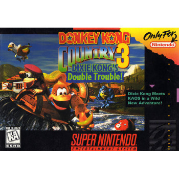 Super Nintendo Donkey Kong Country 3 Dixies Kong's Double Trouble SNES Donkey Kong Country 3 Game Only - Super Nintendo Donkey Kong Country 3 Dixies Kong's Double Trouble SNES Donkey Kong Country 3 - Game Only