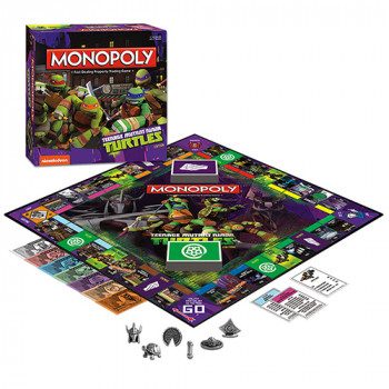 Teenage Mutant Ninja Turtles Nickelodeon Edition Monopoly - Classic Board Games - Teenage Mutant Ninja Turtles Nickelodeon Edition Monopoly