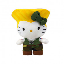 Toy Street Fighter X Sanrio Hello Kitty Guile Plush 6