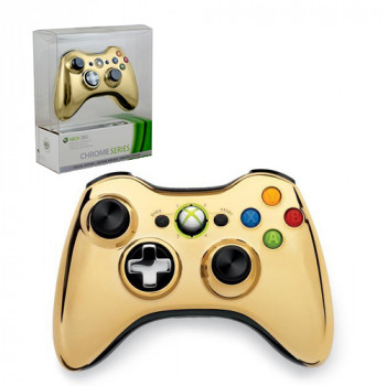 Xbox 360 Controller Wireless Chrome Series Limited Edition Gold microsoft - General Gaming Game Xbox 360 Controller Wireless Chrome Series Limited Edition Gold (microsoft)