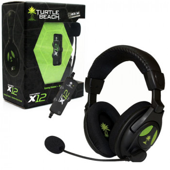 Xbox 360 Headset Ear Force X12 USB Stereo Gaming Headset w/ Mic by Turtle Beach - General Gaming Game Xbox 360 Headset Ear Force X12 USB Stereo Gaming Headset w/ Mic by Turtle Beach