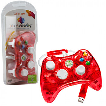 Xbox 360 Rock Candy Red Controller by PDP - Xbox 360 Rock Candy Red Controller by PDP for General Gaming