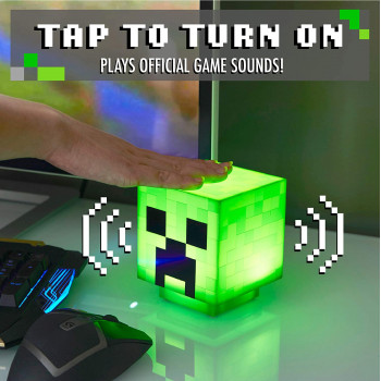 Creeper Night Light Minecraft Night Light w/Sound - Collectible Toys - Minecraft Night Light w/Sound