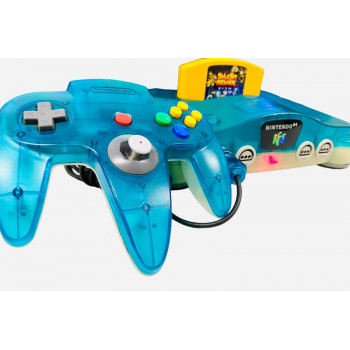 Ice Blue N64 Nintendo 64 Ice Blue Limited Edition Bundle* - Retro Consoles Game Nintendo 64 Ice Blue Limited Edition Bundle*