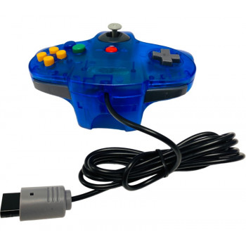 N64 Controller in Clear Blue Nintendo 64 Transparent Blue Control Pad* - N64 Controller in Clear Blue Nintendo 64 Transparent Blue Control Pad* for Nintendo 64 Console