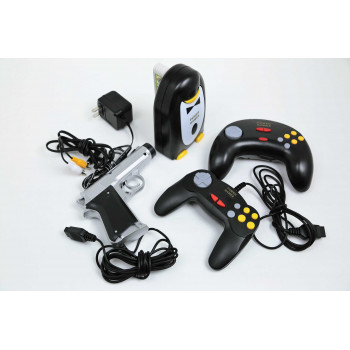 NES Game Player Power Games Penguin Super Entertainment System 2 Controllers and Light Gun New - NES Game Player. For Original Nintendo Power Games Penguin Super Entertainment System - 2 Controllers and Light Gun - New